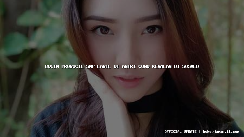 bucin probocil smp labil di antri cowo kenalan di sosmed bucin probocil smp labil di antri cowo kenalan di sosmed