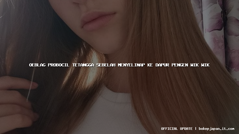 oeblag probocil tetangga sebelah menyelinap ke dapur pengen wik wik