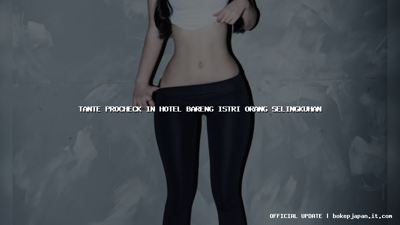 tante procheck in hotel bareng istri orang selingkuhan